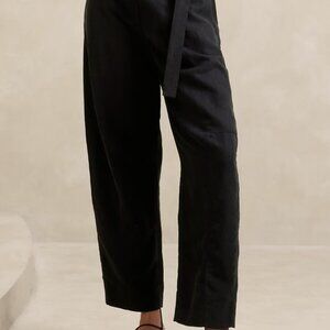 NWT - Banana Republic High-Rise Barrel Tencel™-Linen Pant - Size 4